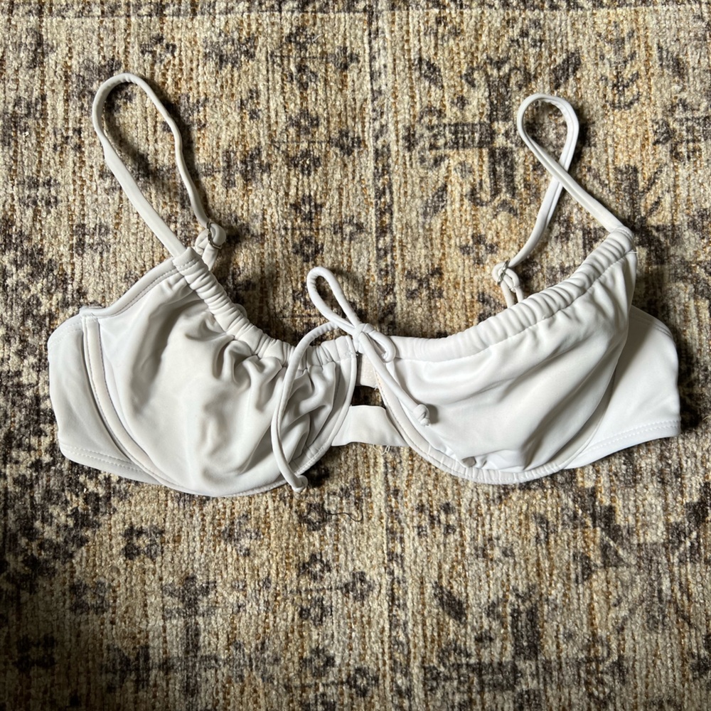 White bikini top